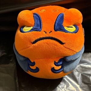 Orange and Blue Plush Frog Toy